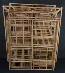 Torikago bird bamboo cage 1950