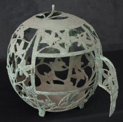 Tsuri-Andon bronze lantern 1900s