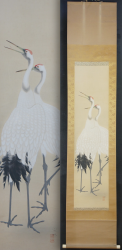 Tsuru birds Kakemono 1900