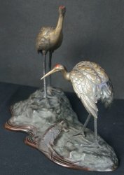 Tsuru birds sculpture 1900s