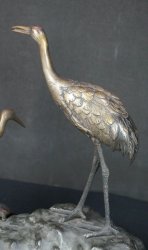Tsuru birds sculpture 1900s