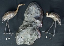 Tsuru birds sculpture 1900s