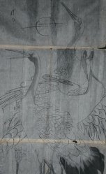 Tsuru birds sketch 1800s