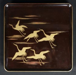 Tsuru Obon tray 1900