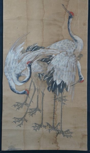 Tsuru watercolor 1880s