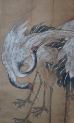 Tsuru watercolor 1880s