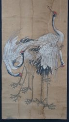 Tsuru watercolor 1880s