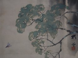 Waterfall and kingfisher 1900