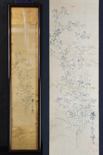 Wild flowers 1900 Tanzaku
