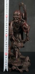 Wood carving deity 1900s