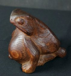 Wood Kairu frog 1900