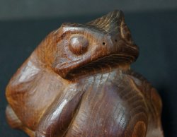 Wood Kairu frog 1900