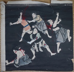 Yakuza street fight 1890s