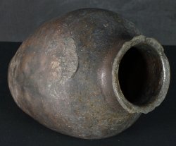 Zen sculpture Bizen kiln 1500