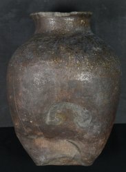 Zen sculpture Bizen kiln 1500