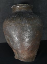 Zen sculpture Bizen kiln 1500