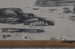 Zen Sumi-e landscape 1880